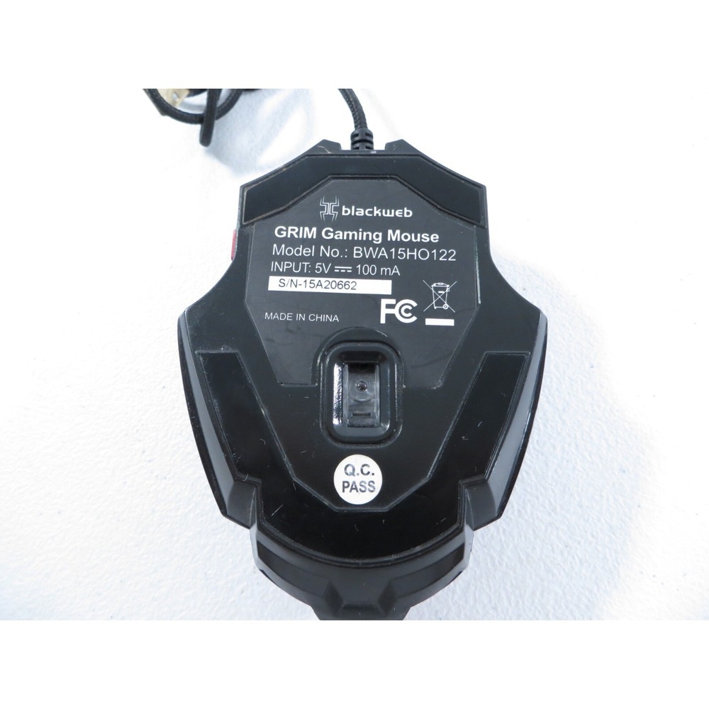 BlackWeb Gaming Mouse RGB Color Changing Programmable‎ Buttons TESTED WORKING - Picture 6 of 6